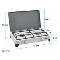 Fornello Brunner Aristo 2/30 -Esterno Campeggio Negozio fornello aristo 2 3