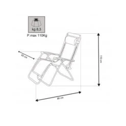 Poltrona Sdraio Cosma Comfort 5 Poltrona Sdraio Cosma Comfort -Esterno Campeggio Negozio poltrona comfort cosma alto grado di comfort struttura pieghevole 2