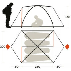 Tenda Ferrino Lhotse 4 7 Tenda Ferrino Lhotse 4 -Esterno Campeggio Negozio tenda ferrino lhotse 4 quattro stagioni campo base isolamento termico aereazione comfort robustezza 3