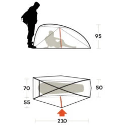 Tenda Ferrino Nemesi 1 PRO -Esterno Campeggio Negozio tenda ferrino nemesi 1 pro leggera intuitiva struttura interna rapido montaggio hiker ciclismo 6
